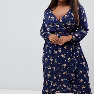 NEW ASOS Midi Wrap Dress